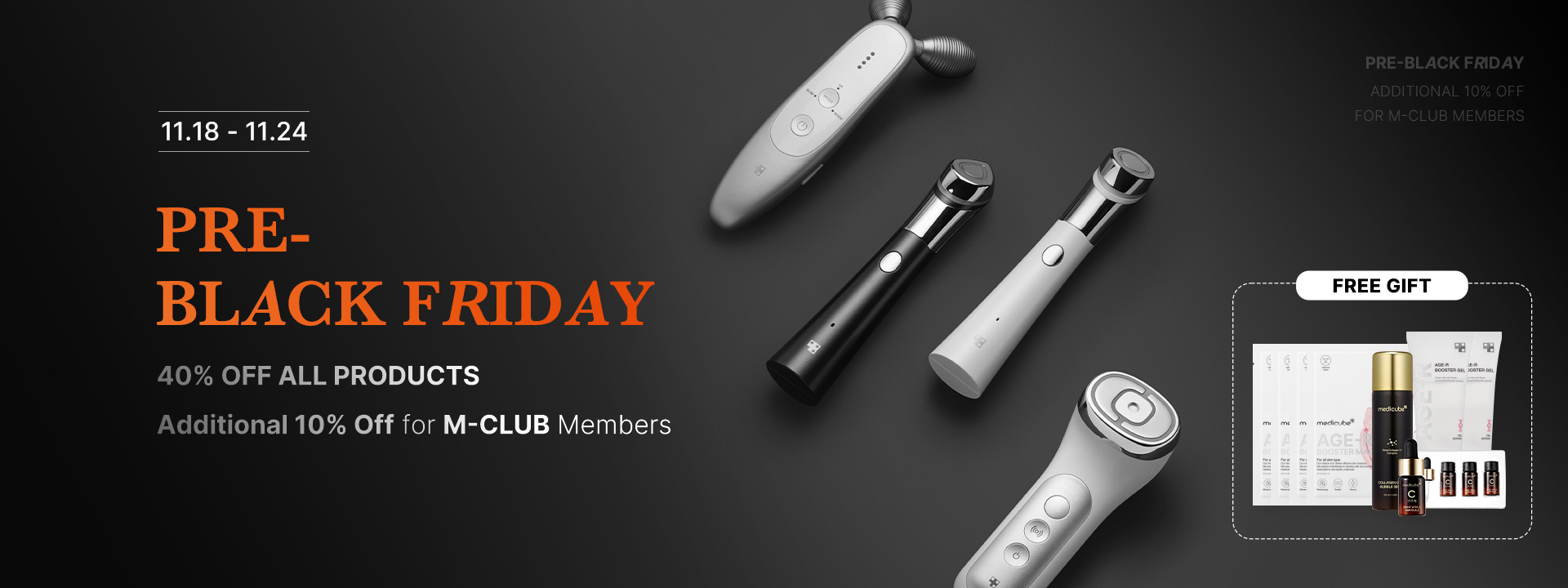 R L W3 PRE- BLACK FRIDAY 0% OFF ALL PRODUCTS litional 10% Off for M-CLUB Members o FREEGIFT Jumams 