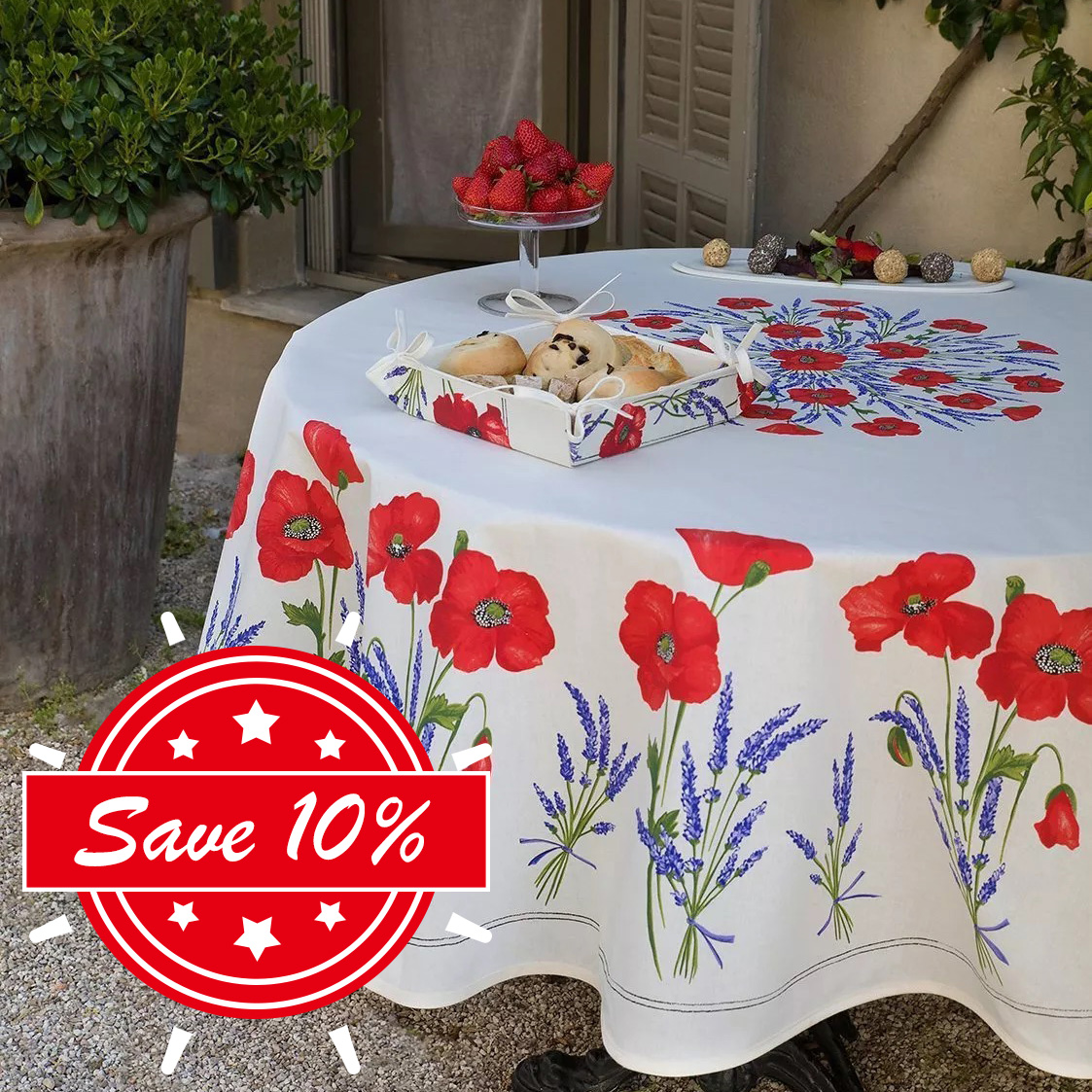 Today's deal:70" round tablecloths