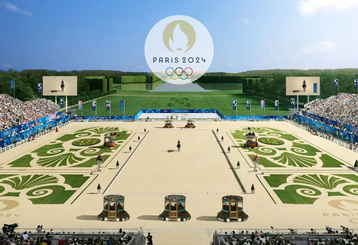 The gardens of the Palace of Versailles are the location for the equestrian competitions!