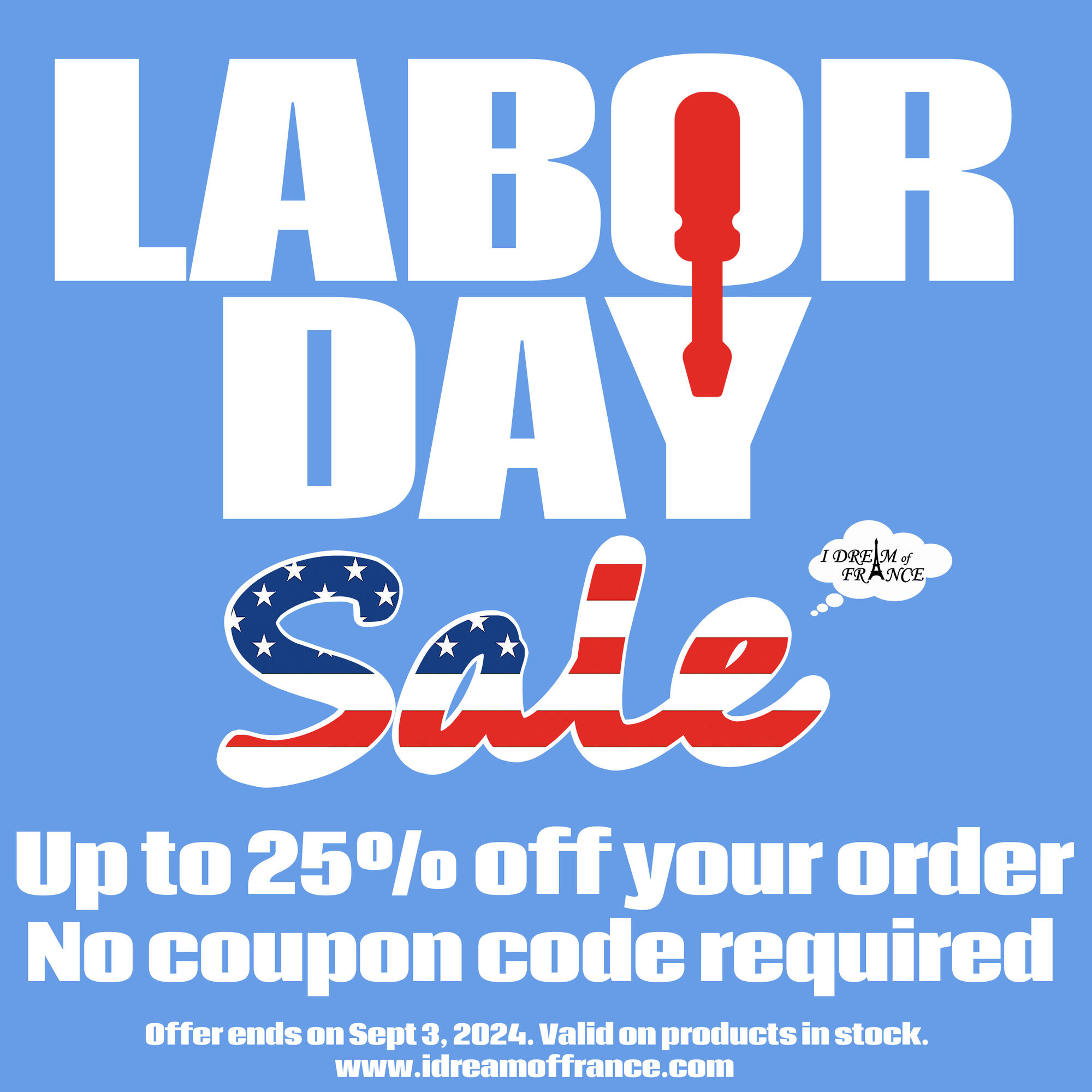 Thank you for being a loyal customer! Enjoy our Memorial Day sale early!